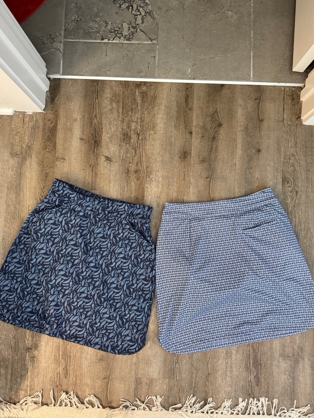Peter Millar Blue Patterned Mini Skirts - Pair